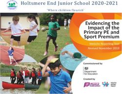 Holtsmere End Junior School 2020-2021 - 'W here children flourish'