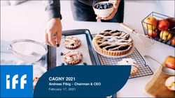 CAGNY 2021 Andreas Fibig - Chairman & CEO - February 17, 2021 - International Flavors ...