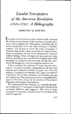 Loyalist Newspapers of the American Revolution 1763-1783: A Bibliography
