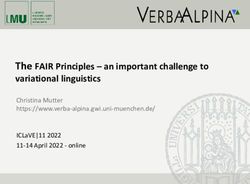 The FAIR Principles - an important challenge to variational linguistics - Christina Mutter ...