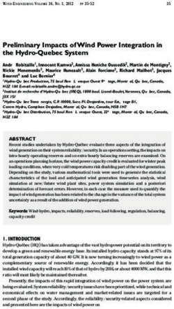 Preliminary Impacts of Wind Power Integration in the Hydro-Quebec System