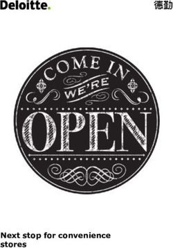 Next stop for convenience stores - Deloitte