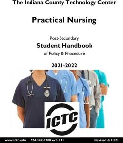 Practical Nursing Student Handbook - The Indiana County Technology Center 2021-2022