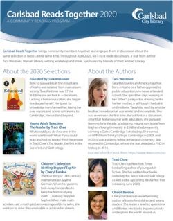 Carlsbad Reads Together 2020 - City of Carlsbad