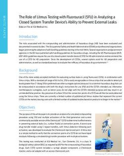 The Role of Litmus Testing with Fluorouracil (5FU) in Analyzing a Closed System Transfer Device's Ability to Prevent External Leaks - ICU Medical