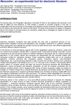 Rencontre : an experimental tool for electronic literature