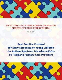 Best Practice Protocol for Early Screening of Young Children for Autism Spectrum Disorders (ASDs) by Pediatric Primary Care Providers - NEW YORK ...