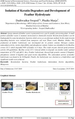 Isolation of Keratin Degraders and Development of Feather Hydrolysate - IOSR journals