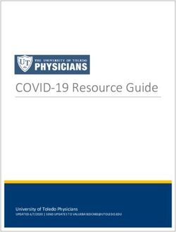 COVID-19 Resource Guide - University of Toledo Physicians UPDATED 4/7/2020 | SEND UPDATES TO - The University of Toledo