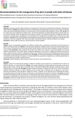 Recommendations for the management of leg ulcers in people with sickle cell disease