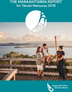 THE MANAAKITANGA REPORT - for Tāmaki Makaurau 2019 - Knowledge Auckland