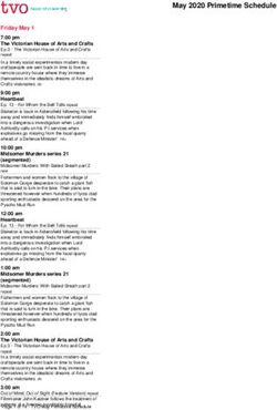 May 2020 Primetime Schedule - TVO