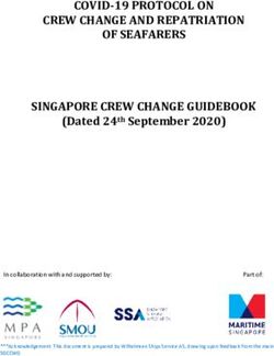 COVID-19 PROTOCOL ON CREW CHANGE AND REPATRIATION OF SEAFARERS SINGAPORE CREW CHANGE GUIDEBOOK - Singapore Shipping ...