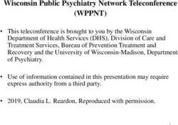 (WPPNT) Wisconsin Public Psychiatry Network Teleconference - Wisconsin Department of ...