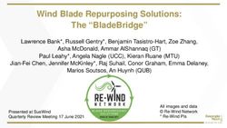 WIND BLADE REPURPOSING SOLUTIONS: THE "BLADEBRIDGE"