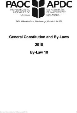 General Constitution and By-Laws 2018 By-Law 10 - 2450 Milltower Court, Mississauga, Ontario L5N 5Z6 - The Pentecostal ...