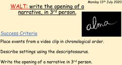 WALT: write the opening of a narrative, in 3rd person - Success Criteria - Northcote ...