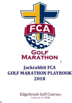 Edgebrook Golf Course - Friday, July 13th 2018 GOLF MARATHON PLAYBOOK Jackrabbit FCA