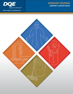 EMERGENCY RESPONSE EQUIPMENT & SUPPLIES CATALOG - DQE EMERGENCY PREPAREDNESS