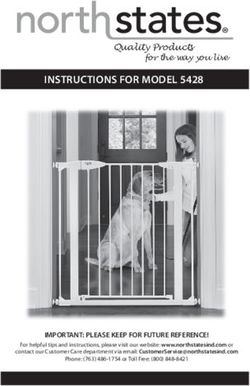 INSTRUCTIONS FOR MODEL 5428 - Quality Products - North States
