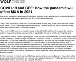COVID-19 and CEE: How the pandemic will affect M&A in 2021