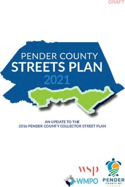 DRAFT - AN UPDATE TO THE 2016 PENDER COUNTY COLLECTOR STREET PLAN - Pender County Government