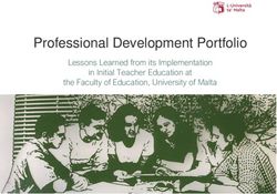Professional Development Portfolio - Lessons Learned from its Implementation in Initial Teacher Education at the Faculty of Education, University ...
