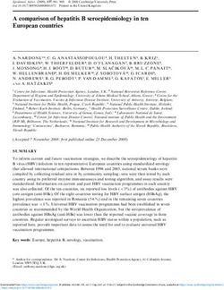 A comparison of hepatitis B seroepidemiology in ten European countries