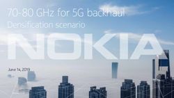 70-80 GHz for 5G backhaul - Densification scenario - Nokia