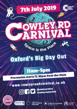 7th July 2019 - Oxford's Big Day Out 11am-5pm - Cowley Road Carnival