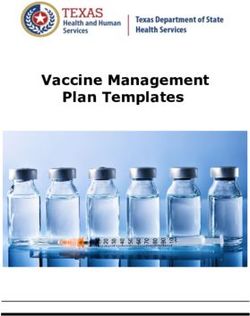 Vaccine Management Plan Templates - Texas Department of ...