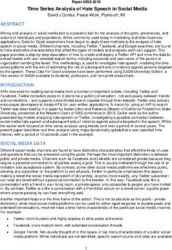 Time Series Analysis of Hate Speech in Social Media - SAS