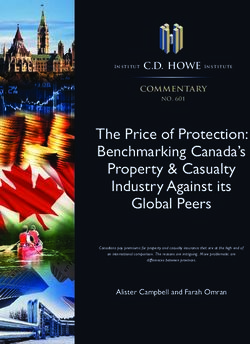 The Price of Protection: Benchmarking Canada's Property & Casualty Industry Against its Global Peers