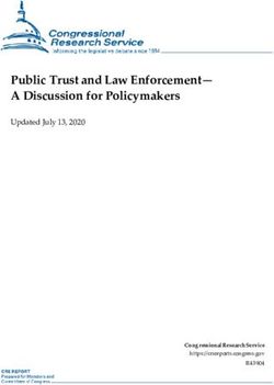 Public Trust and Law Enforcement- A Discussion for Policymakers - Updated July 13, 2020