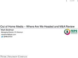 Out of Home Media - Where Are We Headed and M&A Review - Mark Boidman Managing Director, PJ Solomon