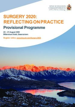 SURGERY 2020: REFLECTING ON PRACTICE - Provisional Programme 20 - 21 August 2020 Millennium Hotel, Queenstown Register online: ...