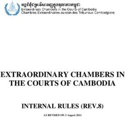 EXTRAORDINARY CHAMBERS IN THE COURTS OF CAMBODIA - INTERNAL RULES (REV.8) AS REVISED ON 3 August 2011