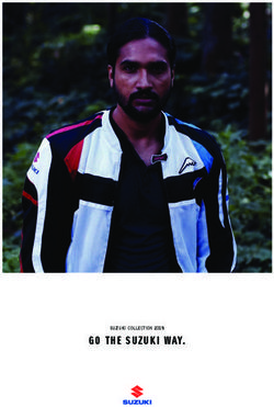 GO THE SUZUKI WAY. - SUZUKI COLLECTION 2018