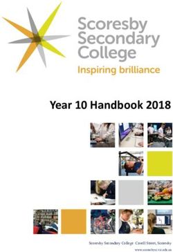 Year 10 Handbook 2018 - Scoresby Secondary College Cavell Street, Scoresby