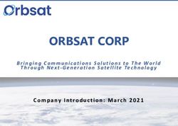 ORBSAT CORP Company Introduction: March 2021 - Bringing Communications Solutions to The World - cloudfront.net