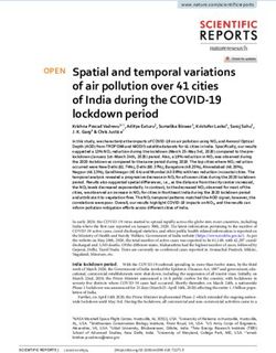 Spatial and temporal variations of air pollution over 41 cities of India during the COVID 19 lockdown period - Nature