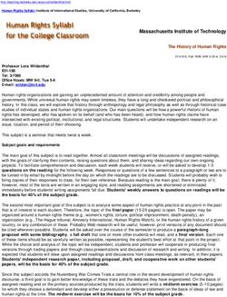 Massachusetts Institute of Technology The History of Human Rights