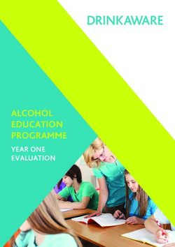 ALCOHOL EDUCATION PROGRAMME - YEAR ONE EVALUATION - Drinkaware.ie