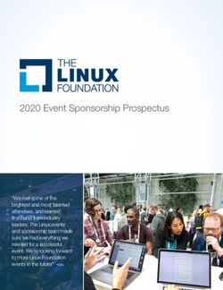 2020 Event Sponsorship Prospectus - Linux Foundation Events
