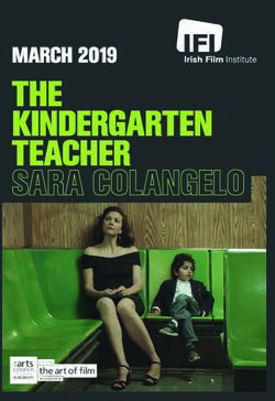 THE KINDERGARTEN TEACHER - MARCH 2019 - Irish Film Institute