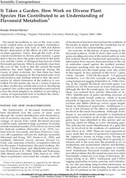It Takes a Garden. How Work on Diverse Plant Species Has Contributed to an Understanding of Flavonoid Metabolism1