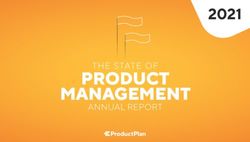 PRODUCT MANAGEMENT 2021 - ProductPlan