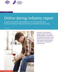 Online dating industry report