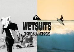 Wetsuits SPRING/SUMMER 2020