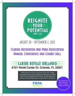Caribe Royale orlando - August 30 - September 2, 2021 - Florida Recreation and Park ...